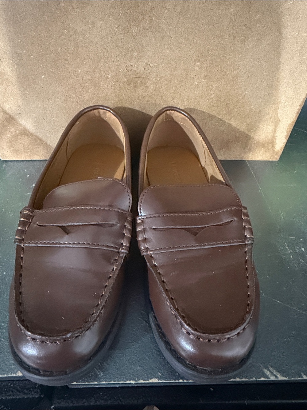 J. Crew Brown Kids Leather Penny Loafers